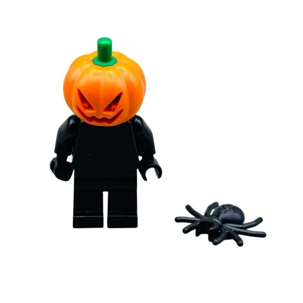 LEGO Halloween Pumpkin Minifigure with Spider Accessory‎